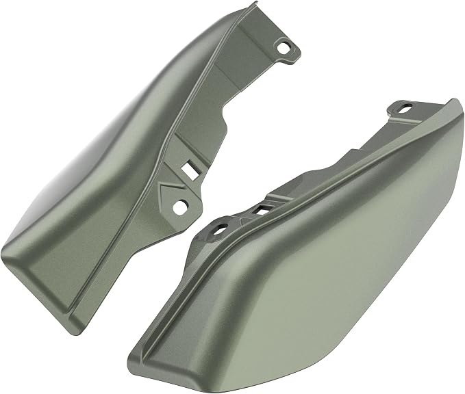 Color - Matched Mid Frame Air Deflectors Heat Shield, Perfectly Fit for Harley Touring Models 2009-2026 Deadwood Green Glossy