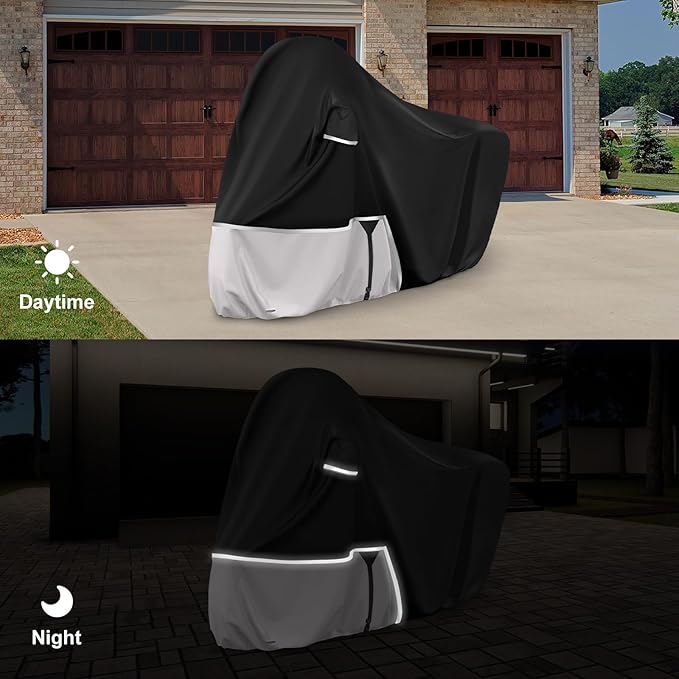 Waterproof Motorcycle Cover Replace for Piaggio Vespa GTV GTS GT60/125/200/250/300 Super Without Trunk Model, 420D Oxford Cloth Motorcycle Cover for Snow Rain Dust Protection
