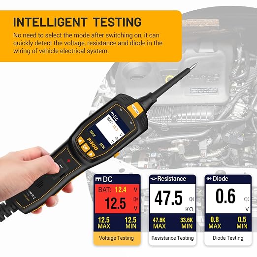 P300 6-30V Automotive Circuit Tracer & Circuit Breaker Finder Tool with 40FT Cord, User-Friendly Relay Tester & Car Battery Tester, Electrical Diagnostic Tool for Cars, Trucks and Motorcycles