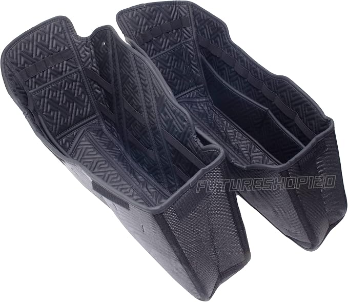 Harley Saddlebag Liners Organizer 2 In 1 For 14-22 OEM Standard Saddlebags Lining CVO Tapered Saddlebags 2021 Street Glide Saddle Bag Liners Stretched Saddlebag Liners Carpet Liners Bag Inserts