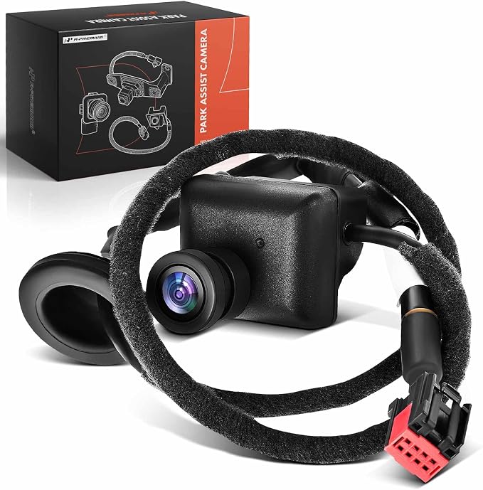 A-Premium Park Assist Camera Rear View Backup Reverse Camera Compatible with Select Ford Models - 2010 2011 2012 2013 2014 Mustang - Replace# V25-74-0035