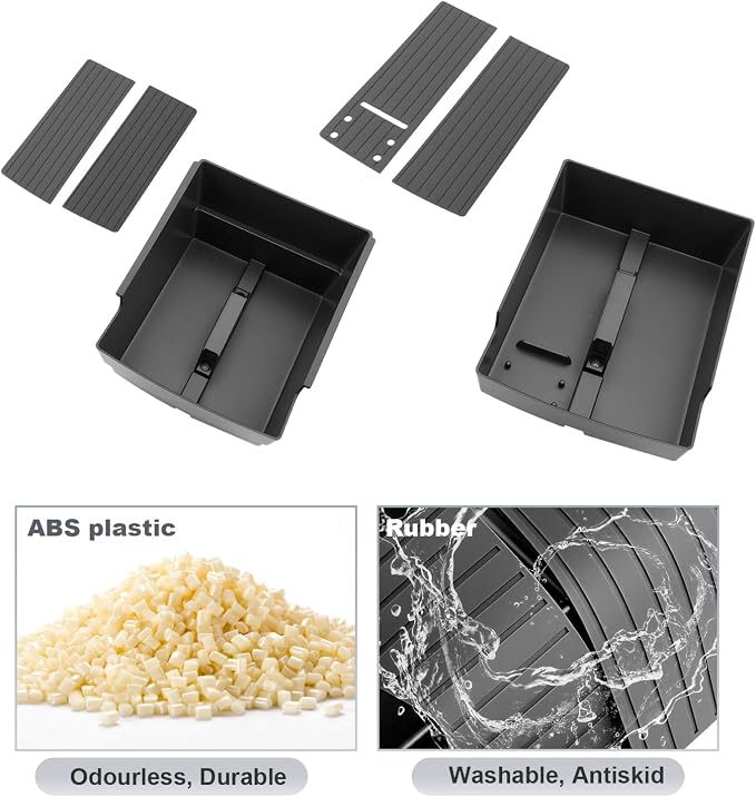 SKTU 2Pack for 2024 2025 2026 Chevy Traverse Center Console Organizer 2024 2025 2026 Traverse (LS/LT/Z71/High Country/RS) Console Tray [Double Layers] 2024 2025 2026 Chevy Traverse Accessories