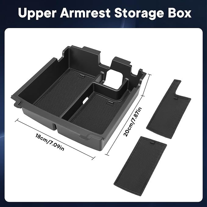 Center Console Organizer for Ford Bronco 2025-2026 | Fit for 4-Door, upper center console organizer tray, easy installation, interior accessories