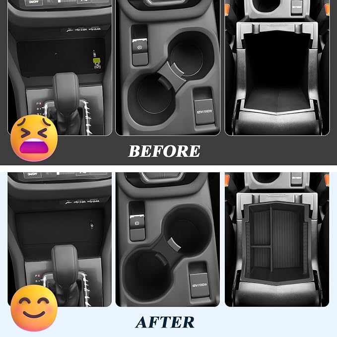 BIBIBO for 2025 Subaru Forester Center Console Organizer 2025 Subaru Forester Console Armrest Tray+Cup Holder +Wireless Charging Mat 2025 Forester Insert Organizer 2025 Forester Accessories