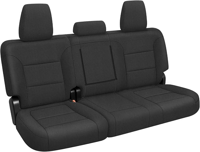 SAPUBK Rear Seat Covers Sets Replace for 2019-2025 Chevy Silverado/GMC Sierra 1500 CrewCab, Premium Neoprene with Composite Soft Foam Lining Breathable Seat Cover Cushion