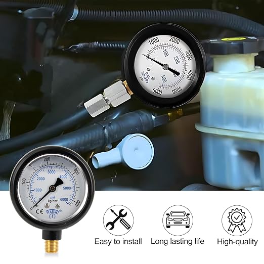 Hpop Test Tool High Pressure and Air Leak Test Gauge Tool Kit for F350 | Test Tool Kit for 6.0L 7.3L Engines, Steel and copper, detect intake system leaks, precision gauge diagnose abnormal noises