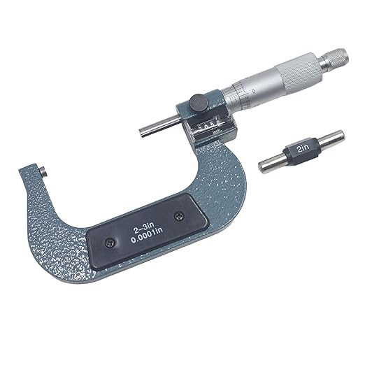 HFS(R) 2-3" Mechanical Digital Outside Micrometer Digit Counter Carbide Tips 0.0001"