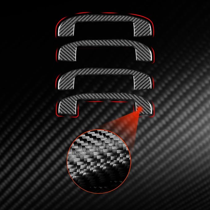 Soft Real Carbon Fiber Compatible with Nissan Altima 2013 2014 2015 2016 2017 2018 Interior Accessories Roof Top Handle Roof Grab Handle Cover Trim Sticker