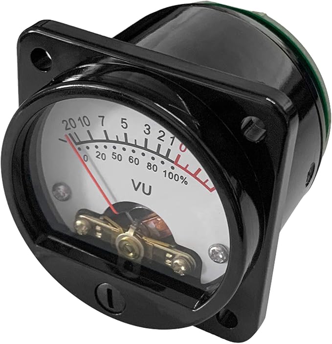 Pongnas 2PCS VU Meters, Multimeter Tester Multimeters with Adjustable Resistor CQ-45-Y for Power Amplifier