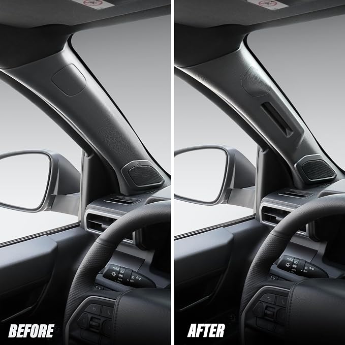 Driver Side A-Pillar Grab Handle for Toyota Tacoma Gen 4th (2024-2026), OEM-Style Texture, Matches Passenger Side, Sturdy & No Creaking Noise, Easy Installation