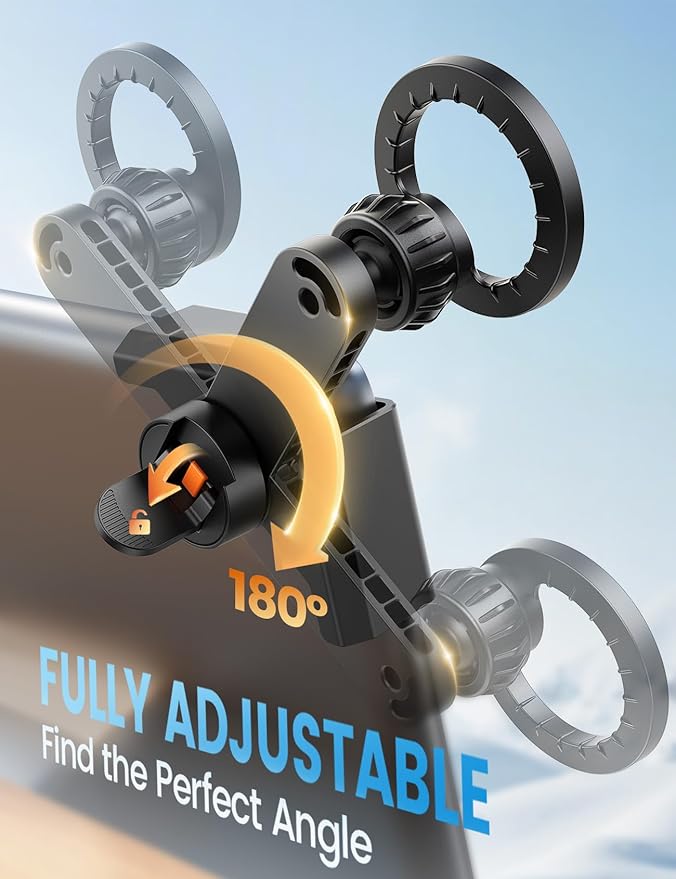 Lamicall Ultra Stable Magnetic Tesla Phone Mount + Thick Cases Friendly Cup Cell Phone Car Mount