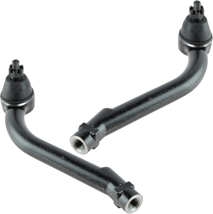 TRQ Front Outer Tie Rod Set 2 Piece Compatible with 2007-2010 Hyundai Elantra 10-13 Kia Forte 10-16 Forte Koup