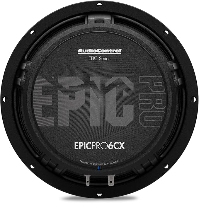 AudioControl EPICPRO6CX Epic PRO 6.5” Coaxial Car Speakers Set (Pair), 300W Max, 4 Ohm, Rear or Front Door Speakers for Truck or Car Audio System, Pro Audio High SPL Full Range Speakers