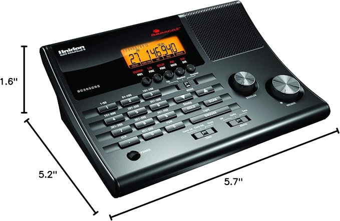 Uniden BC365CRS 500 Channel Scanner and Alarm Clock, Snooze, FM Radio, Weather Alerts, Search Bands used for Aviation, Railroad, Marine, Non-Digital Police/Fire/Public Safety transmissions and more