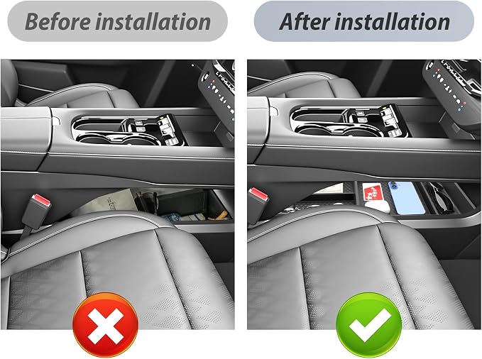 SKTU 2-Pack for 2025 2026 Nissan Murano Center Console Organizer for 2025 2026 Nissan Murano (SV/SL/Platinum) Under Console Tray 2025 2026 Murano Lower Console Tray Nissan Murano 2025 2026 Accessories