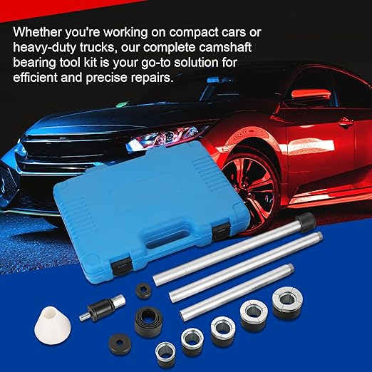 NYXOVA Cam Bearing Removal and Installation Tool Set, Camshaft Bearing Ranging from 1-1/8" to 2-2/3" for Most Domestic and Import Vehicle Trucks, Bearing Installation Tool
