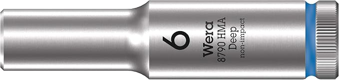 Wera 05004525001 Belt A Deep 1 socket set, 1/4" drive, 9 pieces