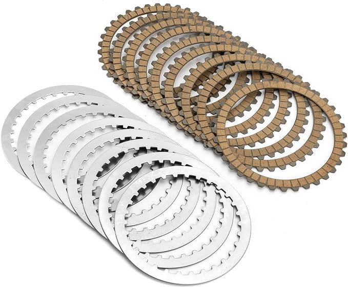 Wsays Friction Steel Extra Clutch Plates Kit Compatible with Harley Sportster XL 1991-2022, Fit Touring Softail Dyna and FXR Big Twin 1990-1997, Fit Evolution 1340 1994-1997, Fit Buell All 1991-2002