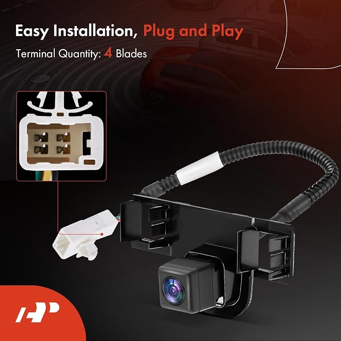 A-Premium Park Assist Camera Rear View Backup Reverse Camera Compatible with Select Toyota Models - 2011 2012 2013 2014 Sienna - Replace# 86790-45040