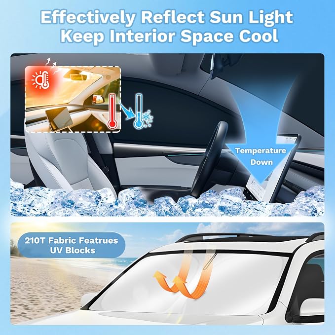 KUST Car Window Shades for Toyota Prius 2023 2024 2025 2026 Windshield Sun Shade Side Window Cover UV Block Privacy Protection Accessories for Camping Blackout Rear Back Full Set 6PCS