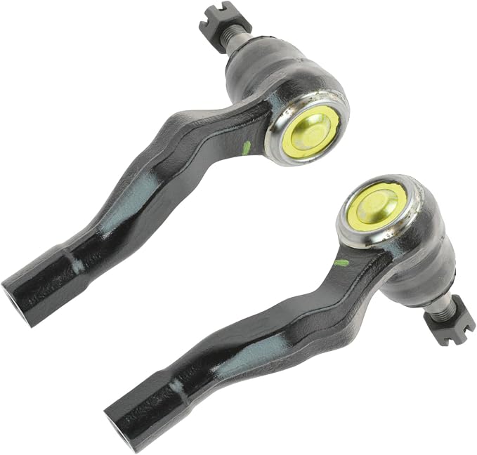 TRQ Front Outer Tie Rod Set 2 Piece Compatible with 2003-2007 Infiniti G35 03-09 Nissan 350Z