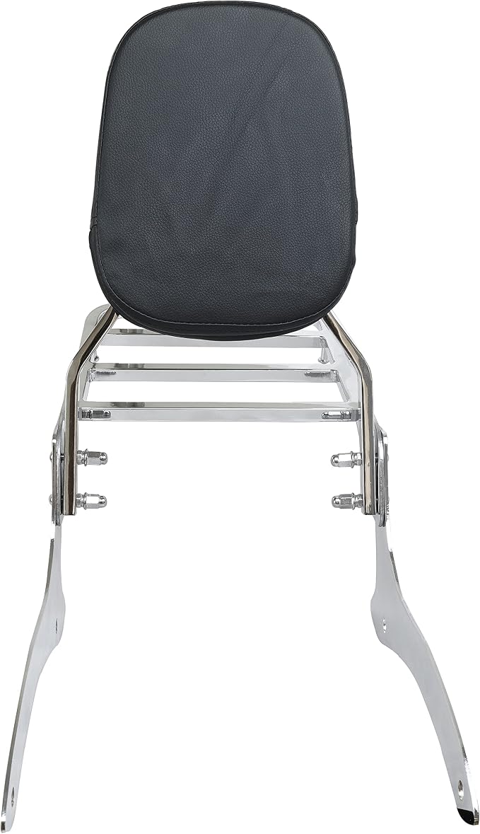 Sissy Bar & Rack Fits for Yamaha V Star XVS 1100 Classic Dragstar | Passenger Backrest & Luggage Rack 2000-2011 V Star XVS 1100 Classic Dragstar XVS 1100 Classic Chrome