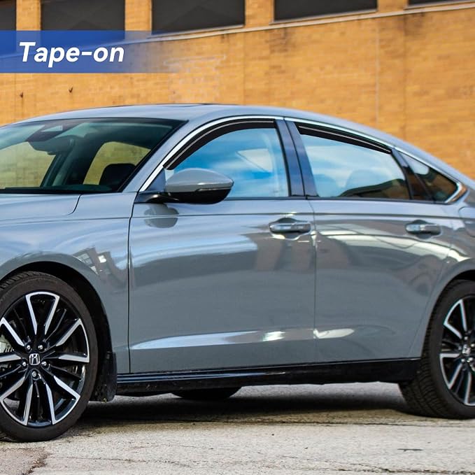 Window Visors Rain Guards for 2023 2024 2025 2026 Honda Accord, Out-Channel Window Vent Wind Deflectors Visors Shades for 23 24 25 26 Accord