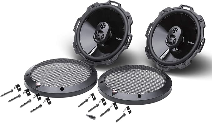 Rockford Fosgate P1675 Punch 6.75" 3-Way Coaxial Full-Range Speakers - Black (Pair)
