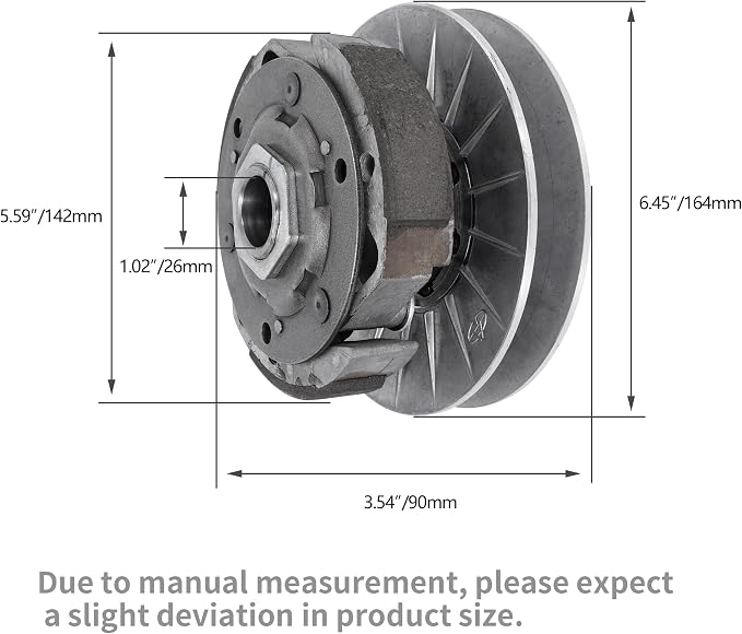 JIAYAN Rear Driven Pulley 145mm Replacement for Linhai 257cc 260cc 300cc Moped Scooter GO KART ATV