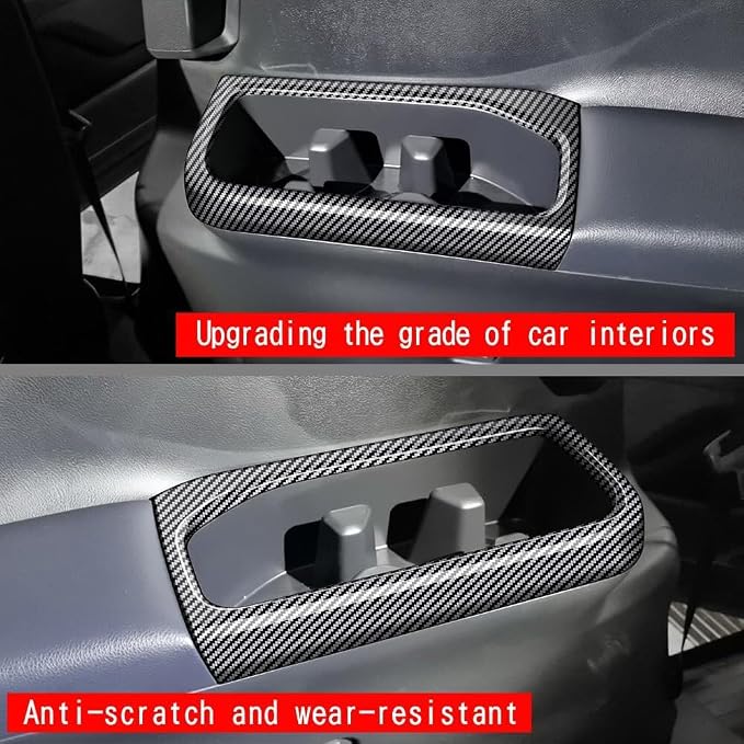 2Pcs Third Row Cup Holder Panel Cover Compatible with Toyota Grand Highlander 2024 2025 2026 Fit for 2024-2026 Grand Highlander ABS Accessories(Wood Grain)