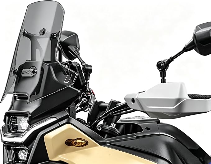 40CM PMMA Higher Windshield Wind Screen Compatible with CFMOTO Ibex 450 2025-2026,4.5MM Thickness,Grey,CFMOTO Ibex 450 Accessories