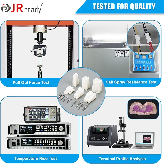 JRready DAP-D173 Molex Pin Extractor Mini Fit Jr Extraction Tool Electrical Pin Removal Tool + ST6519 Mini-Fit Jr Pin Connector Kit Wire Automotive Electrical Male Female Connector 18-24AWG
