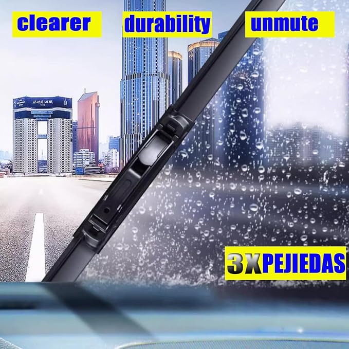 3 x OEM Wiper Blades, Replacement Wiper Blades for Honda CR-V 2007-2011, (26“ & 16” Front Wipers + 14” Rear Wiper Blades)