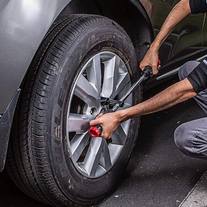 Powerbuilt Billy Club Universal Lug Wrench, Change Vehicle Tires Fast, Break Loose Lug Nuts, Emergency Car Roadside Services - 642250 Large