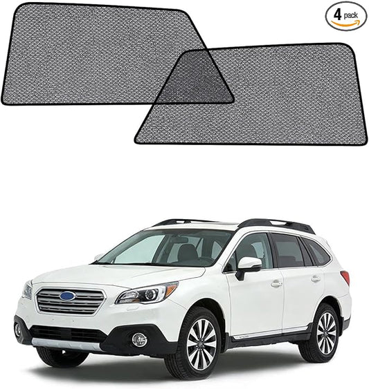 Car Window Shade for Outback 2014-2021,2 Pack UV & Glare Protection, Breathable Privacy Screen, Insect & Bug Blocker Magnetic Mesh Side Rear Sun Shades for Baby Camping, Napping & Travel