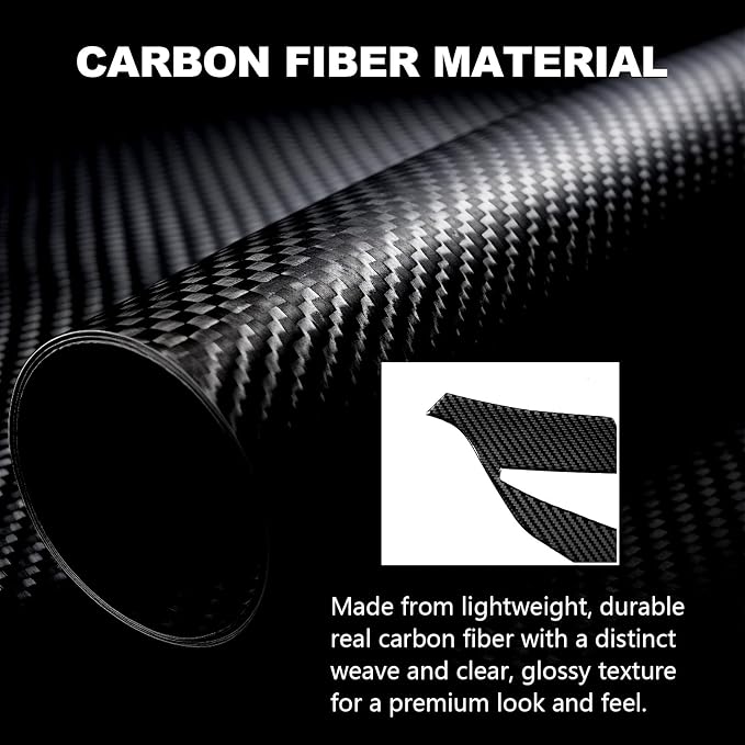 Real Carbon Fiber Mirror Cover Trim Compatible with Corvette C8 2020-2026, Side Rearview Mirror Cap Trim, Exterior Decor Sticker Accessories