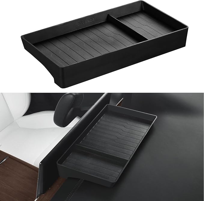 BASENOR Tesla Model S Model X Center Console Organizer and Model X Windshield Sunshade