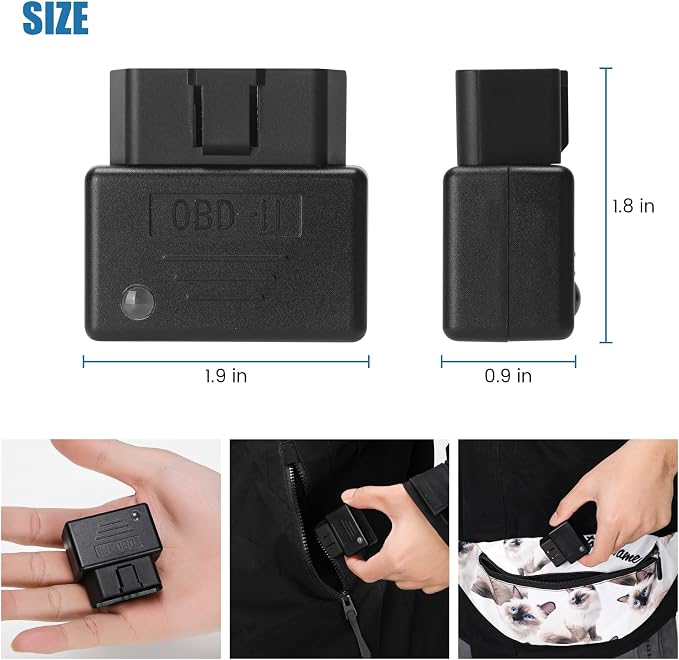 Plug-and-Play EMP Vehicle Protection with Indicator Light, Lightning Solar Flare and Surge Protection, Compatible with 12V DC OBDII Receptacle