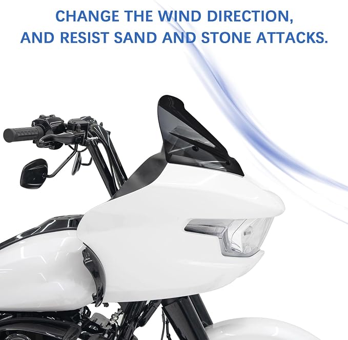 12" Windshield Windscreen Compatible for Harley Road Glide CVO/SE FLTRXSE 2023 2024 2025 2026 later FLTRX 2024 later CVO ST FLTRXSTSE 2024 later for 2023 2024 Road Glide Accessories, Black