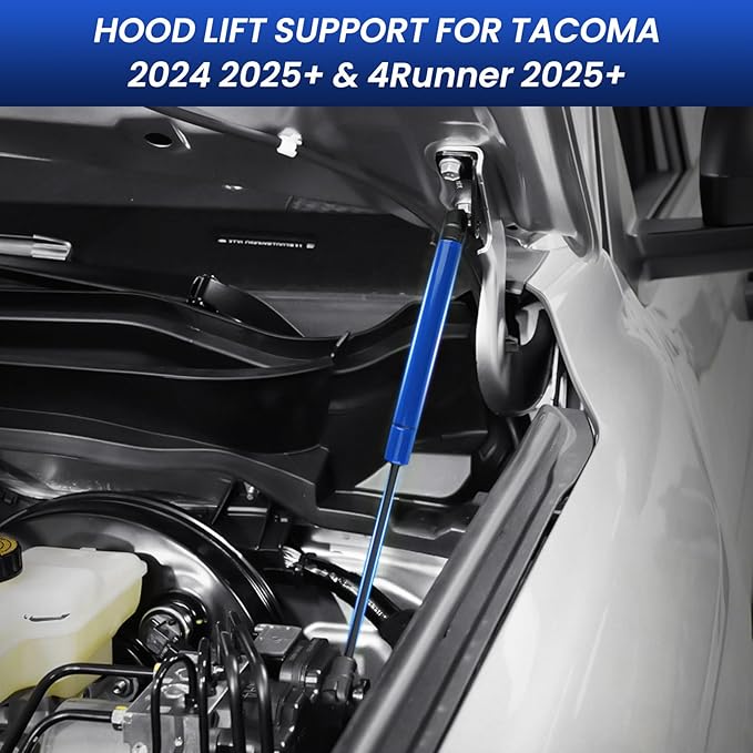 Hood Struts for Toyota Tacoma 2024 2025+ and 4Runner 2025+, Hood Lift Support No Drill Front Gas Springs Shocks Compatible with Toyota Tacoma/4Runner Accessories|Blue