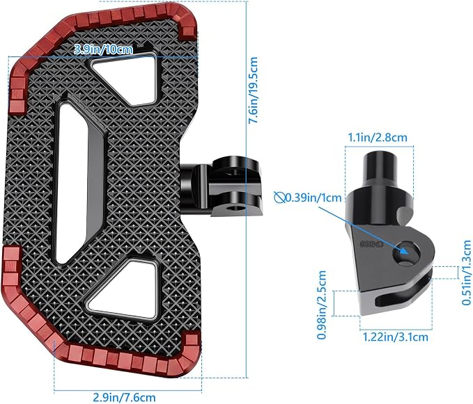 Foot Pegs for Honda Rebel 300 500 CMX300 CMX500 2017-2025 | 360° billet CNC foot pegs with enhanced grip for confident commuting and weekend riding.