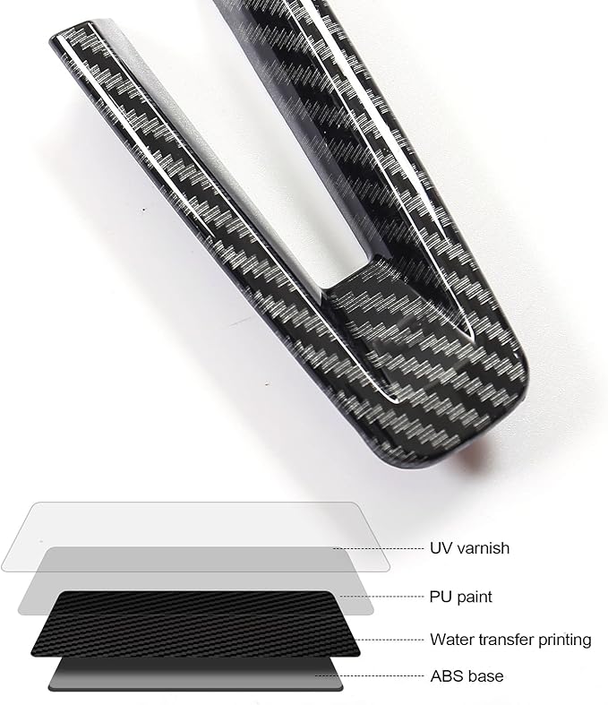 Carbon Fiber Style Steering Wheel Cover Protector for Mazda CX50 CX30 Mazda 3, 3D Texture, Scratch Protection & Trim, Fits 2020 2021 2022 2023 2024 2025 2026 Accessories