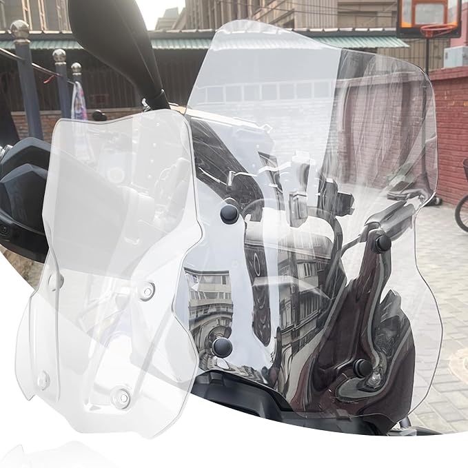 Motorcycle Windshield for F850GS Reduce Wind Resistance Front Windscreen Wind Deflector Fits for BMW F 850gs Adventure F850 GS/ F850 ADV (Clear)