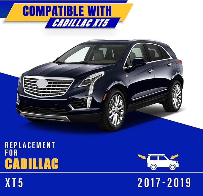 3 wipers Replacement for 2017-2019 Cadillac XT5, Windshield Wiper Blades Original Equipment Replacement - 24"/20"/11" (Set of 3) U/J HOOK