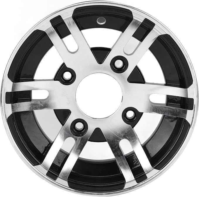 10 Inch ATV Wheel Rim, Universal High Strength ATV Aluminum Alloy Rim for ATVs Go Karts Cart 4 Wheel Vehicles (Front Wheel)