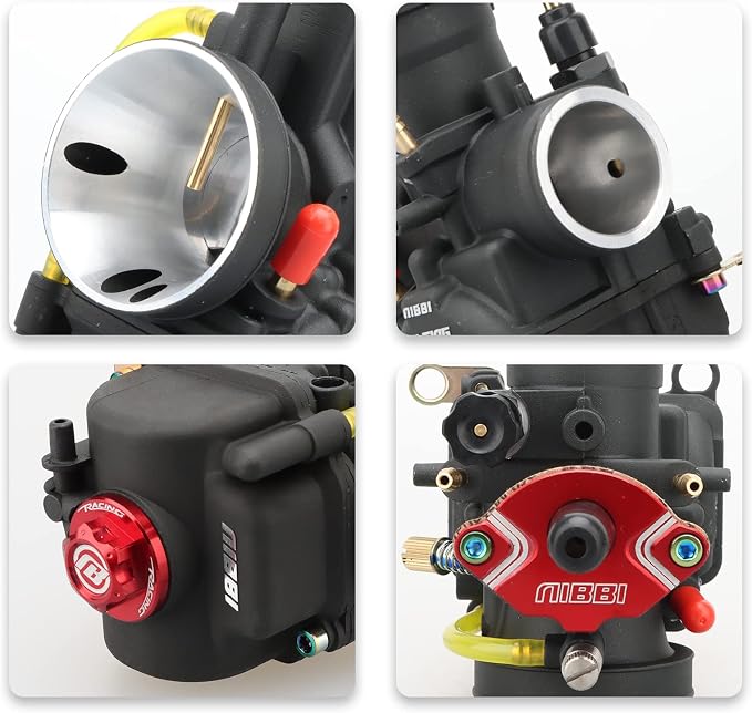 NIBBI Carburetor PWK 28mm Motorcycle, 200cc-250cc Power Carb With Carb Jets, Fit GY6 Engine Dirt Bike Mini Bike SSR TTR Apollo HAWK250 TaoTao ATV