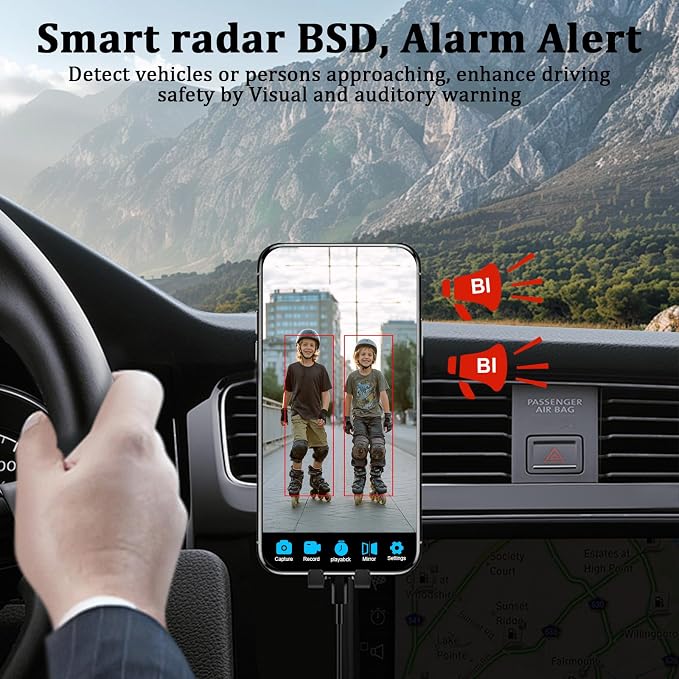 H10 WiFi Magnetic Solar Wireless Backup Camera Rechargeable Battery IP69 Waterproof 1080P Night Vision Rear View Camera No Wiring for Boat Travel Trailer/RV/Truck/Camper for iPhone iPad Android