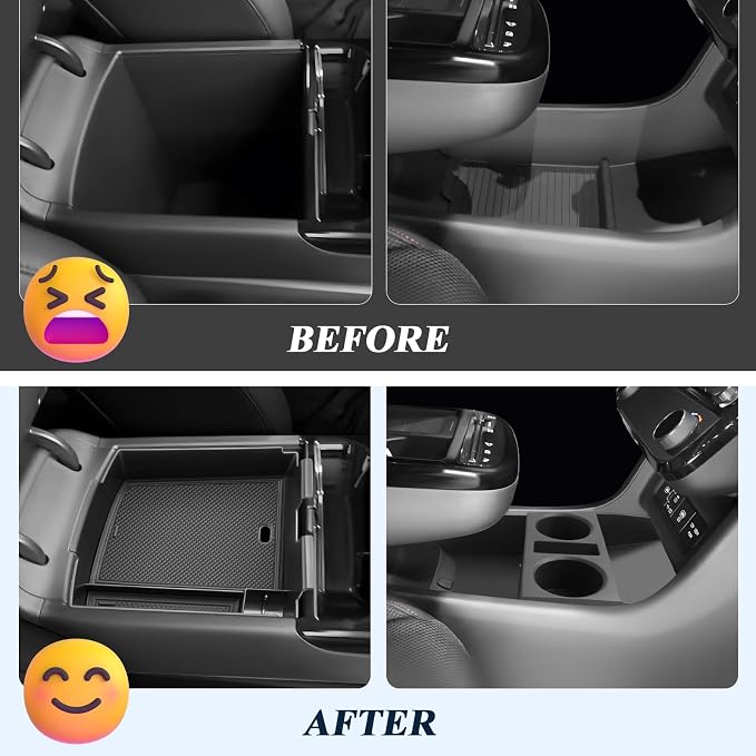 BIBIBO 2Pack 2025 Tucson Center Console Organizer for 2025 Hyundai Tucson Limited Under Console Tray 2025 Tucson Insert Under Center Console Organizer 2025 Hyundai Tucson Limited Accessories Tucson