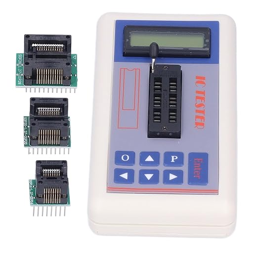 Akozon TSH-06F Integrated Circuit Tester IC Transistor Meter, Proficient Device with 5V 3.3V AUTO Modes for Microelectronics Engineers, Automatic Shutdown Function, Portable