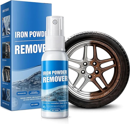 Multi-functional Quick-Acting Rust Removal Spray, 30/100ML Instant Rust Remover for Metal, Car Wheels, Tools & Bikes, Fast-Acting Iron Powder Remover, Restores Shine & Prevents Oxidation (30ml trial)